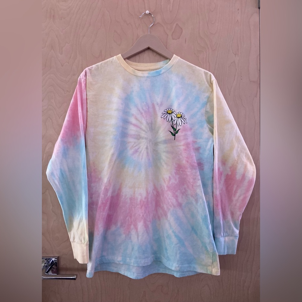 Oversized Tie Die Preppy Shirt